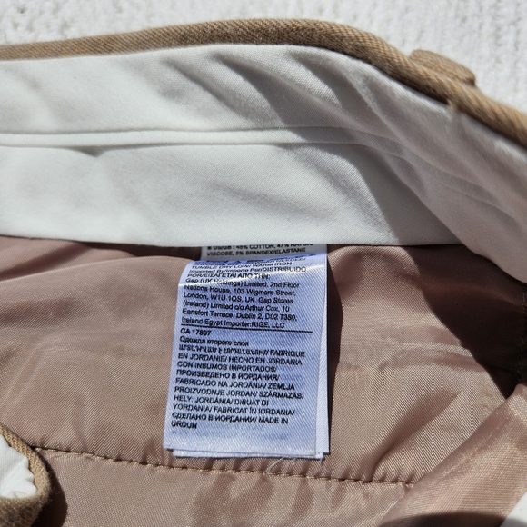 Banana Republic The Sloan Fit Womens Ankle Pant Brown Size 10 with Pockets - Picture 8 of 9